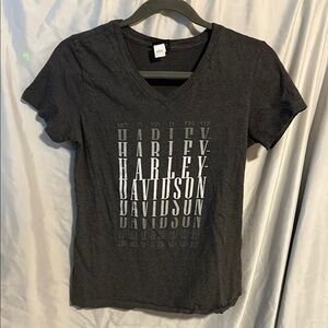 Harley-Davidson Gray Fitted Short Sleeve T-Shirt